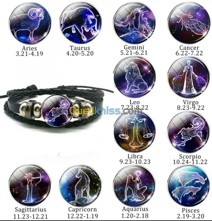 bracelets de constellation  et d'anime