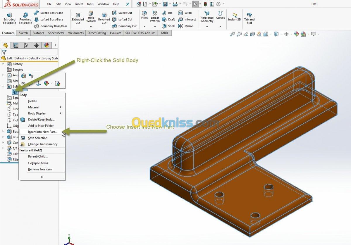 Conception 2D,3D aves Solidworks 