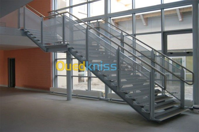 escalier et rampe en inox