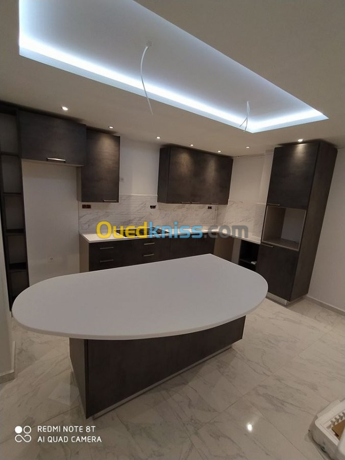 Plan de cuisine  en corian 