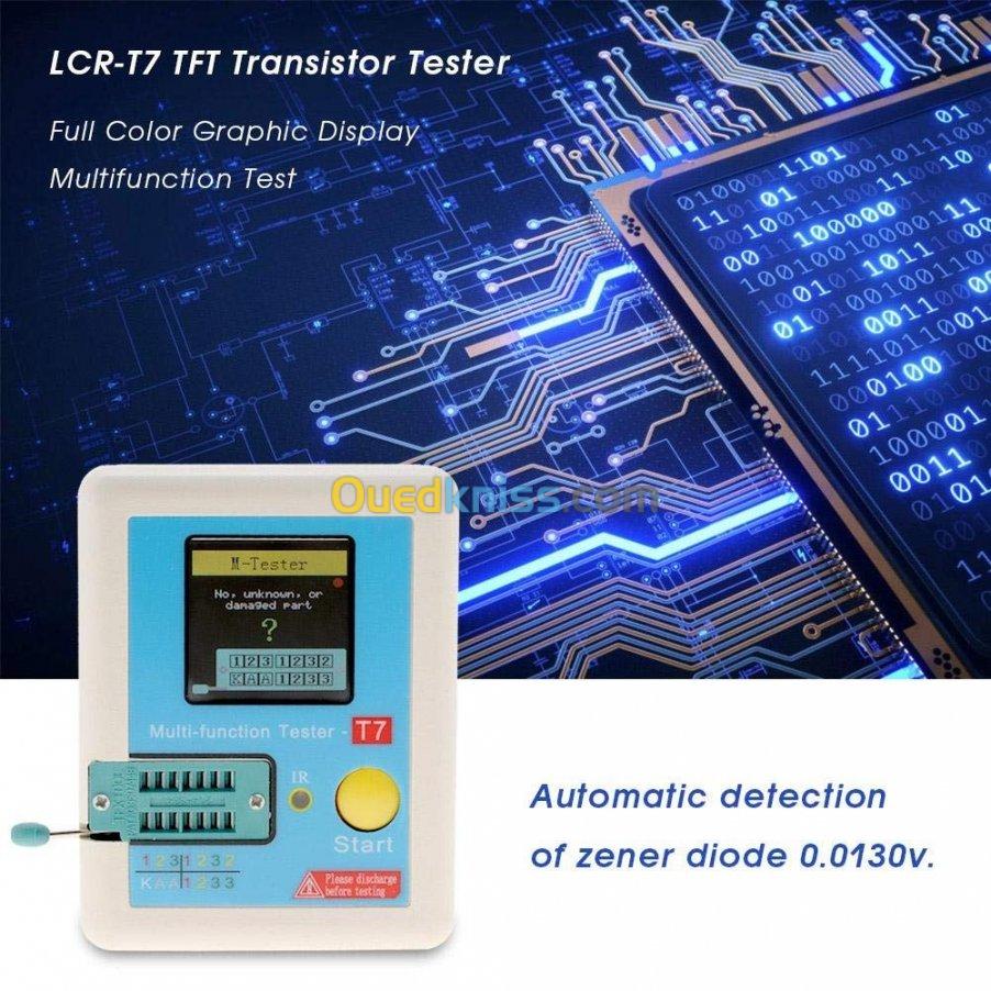 Testeur de transistor à écran coloré de LCR-TC1 pour le test de résistance  de condensateur