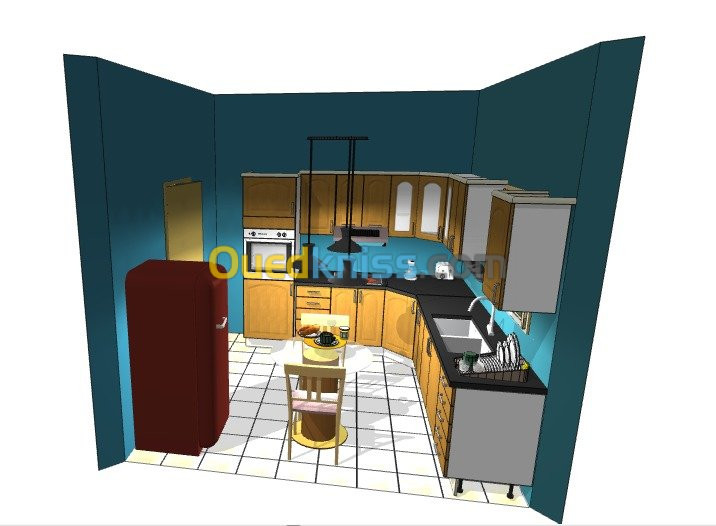 Création cuisine équipée 3D 