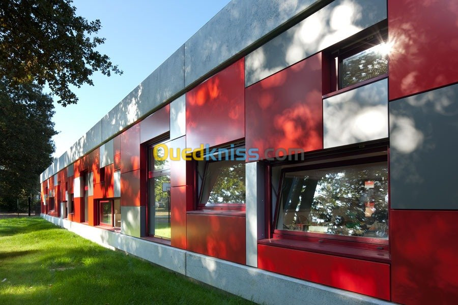 Façade Alucobande Menuiserie Aluminium