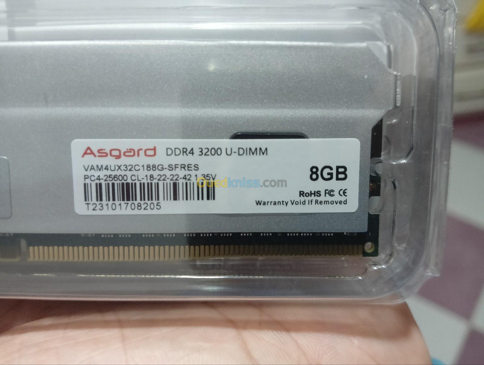 RAM ASGARD 8 GB 3200 Mhz