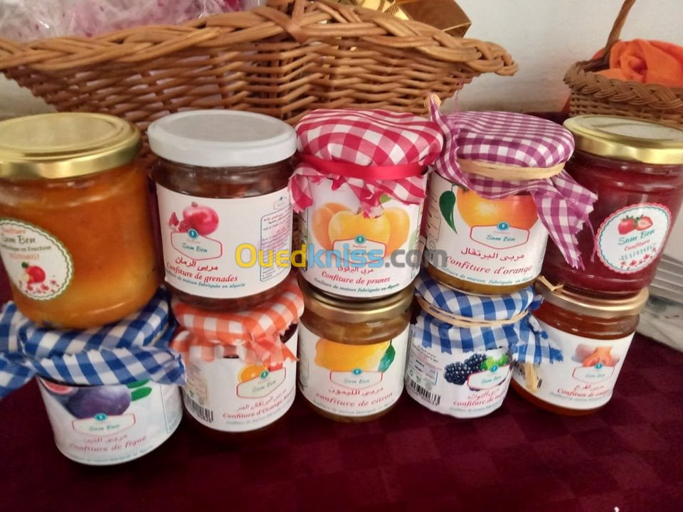 Confiture artisanale, pâtes de fruits