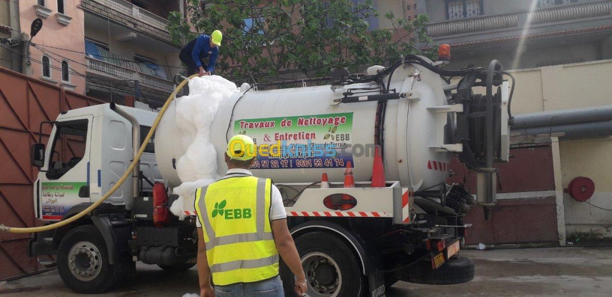 Vidange les eaux usées et debouchage