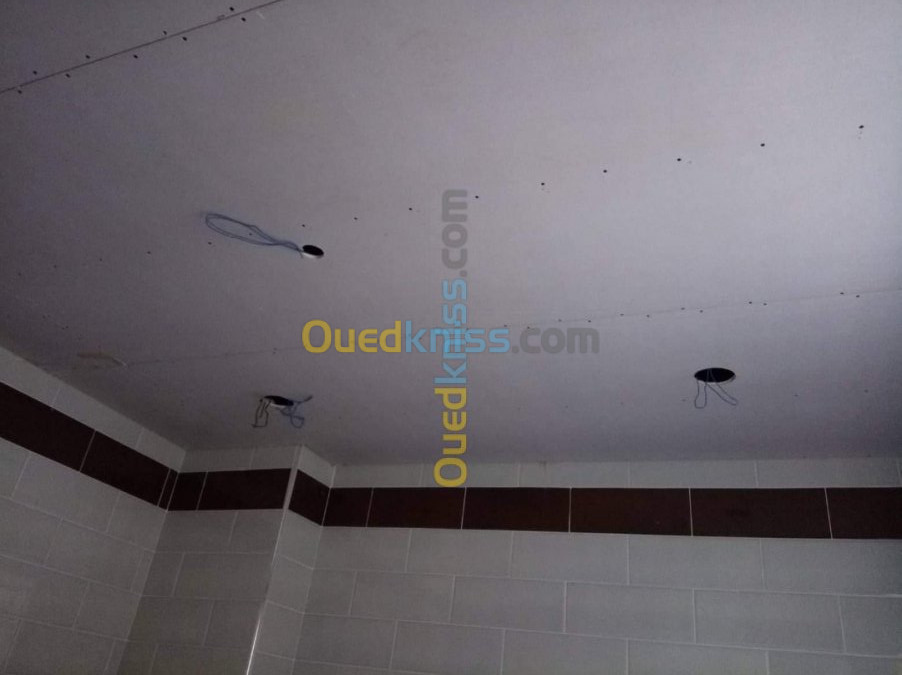 Placoplatre, faux plafond, BA13, PVC, 