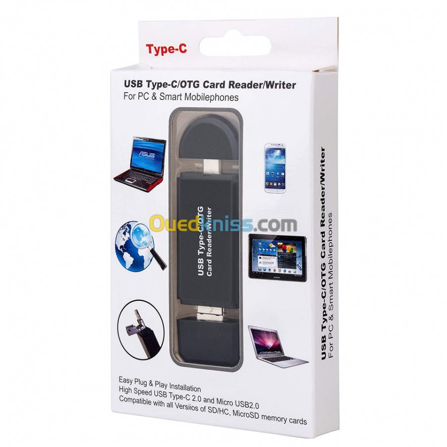 Lecteur de carte SD Micro SD multi USB 3.0 et Type-C OTG - Alger