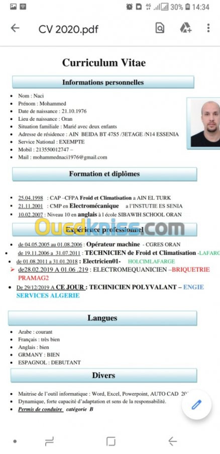 Technicien Froid frigoriste HVAC +co2