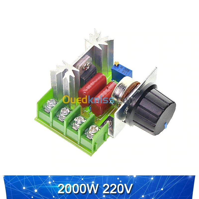 Régulateur de tension SCR 4000W 220V AC et variateur vitesse de moteur  électrique