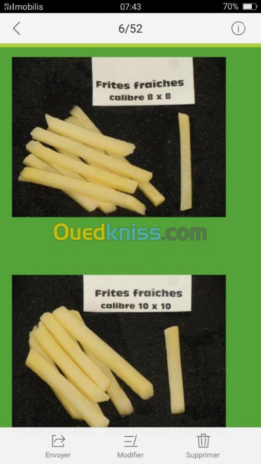 Livraison frites fraiches au restauran