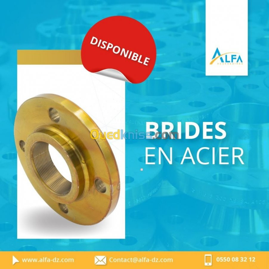 BRIDE ACIER TARAUDE