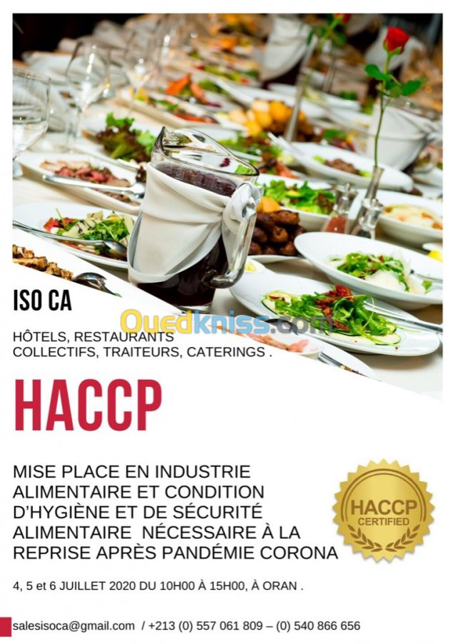 consultant etformateur haccp  