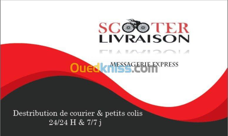 livraison express avec scooter