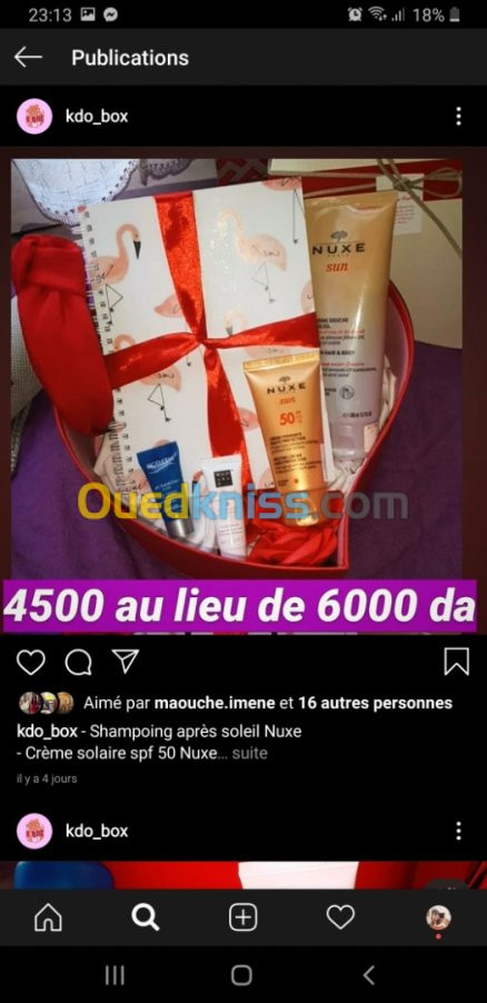 Vente box hommes femmes