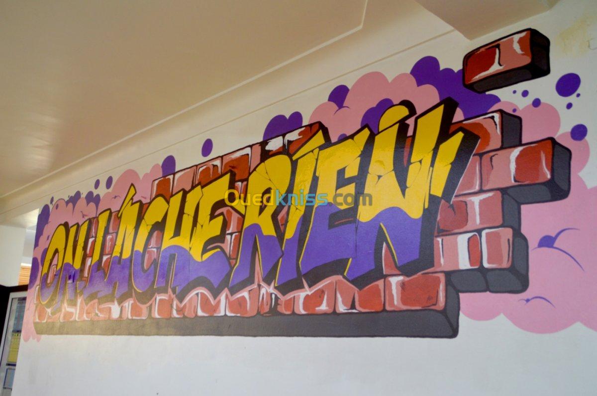 Dessin sur mur, Graffiti , Peinture