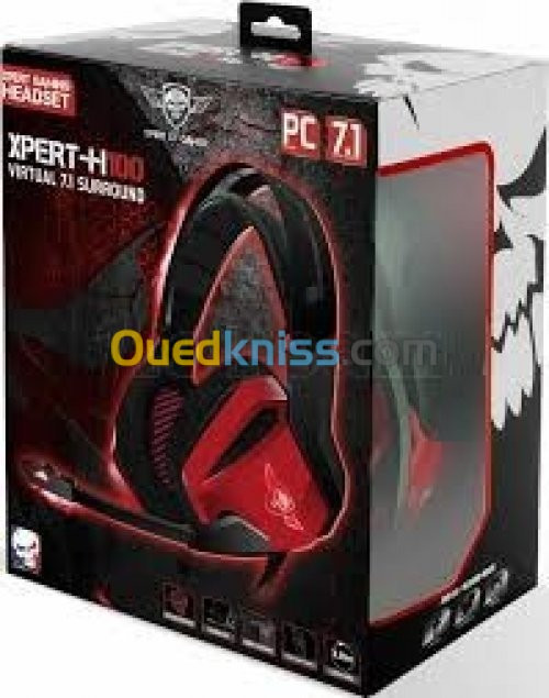Casque Micro PC XPERT H100 Rouge SPIRIT OF GAMER – LoveGamesGeek