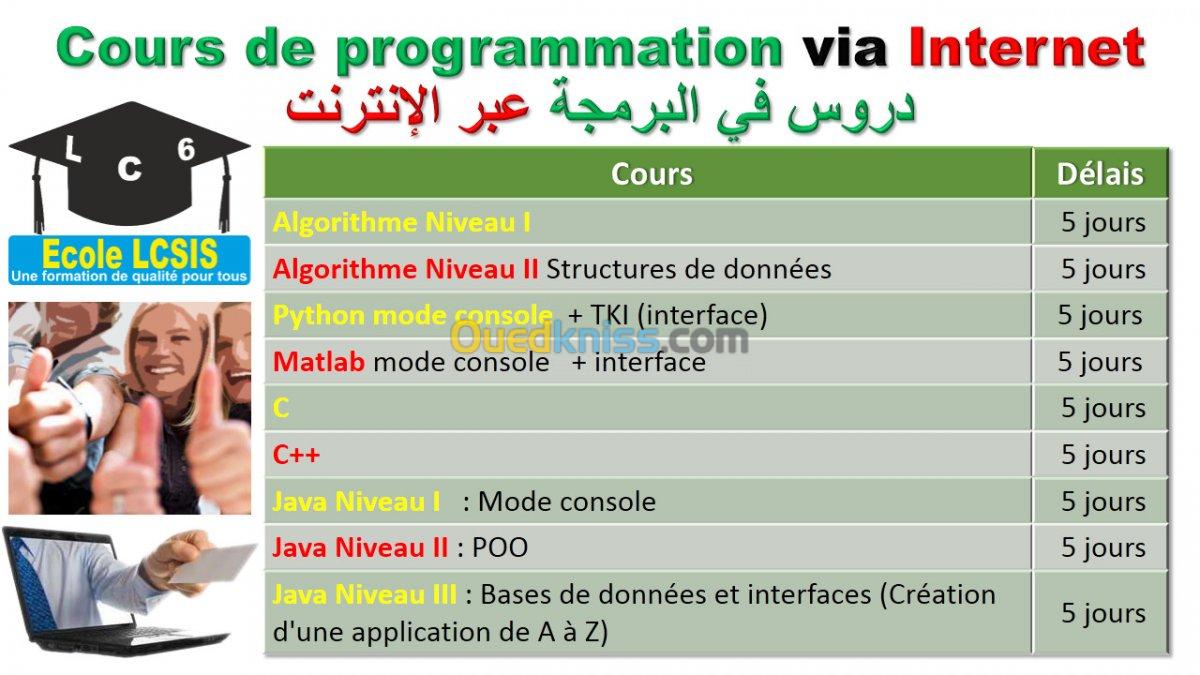 Cours programmation via Internet