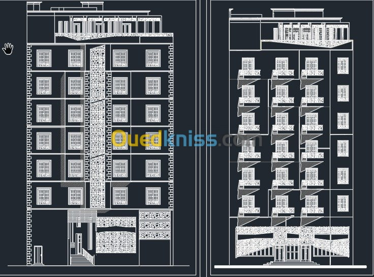 كاميرات المراقبة وأنظمة الحمايةautocad