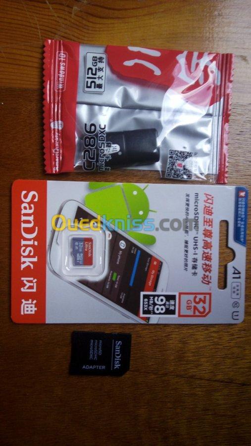 carte Micro SD 32Go+adaptateur+lecteur