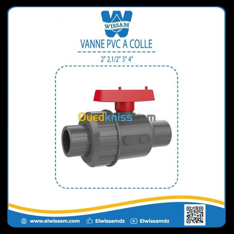 VANNE PVC A COLLE