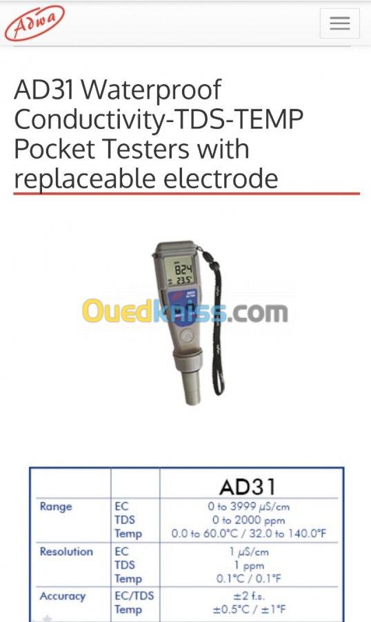 PHmetre Conductimetre TDS