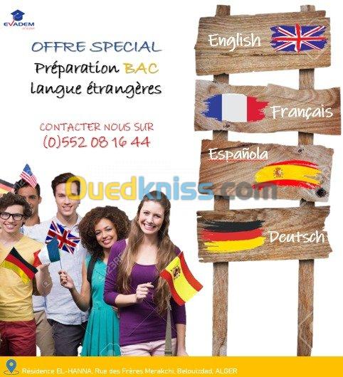 Cours préparatoire en langues etrangère