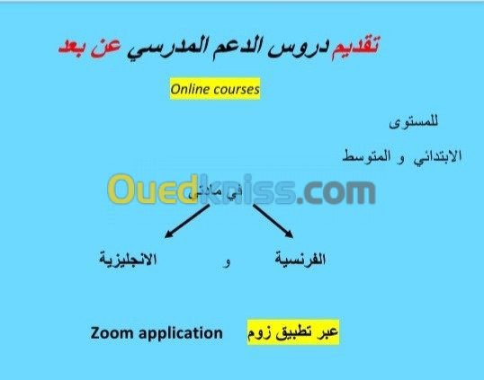 دروس خصوصية في اللغةالإنجليزية 