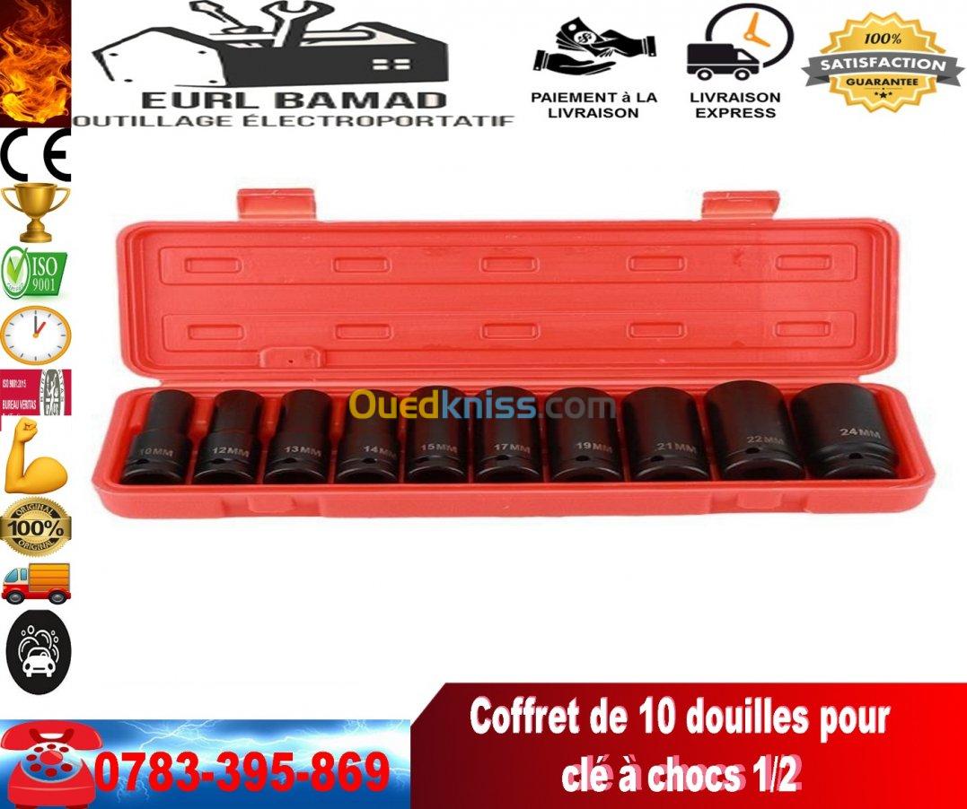 Coffret Douilles à Choc 10 piéces 1/2