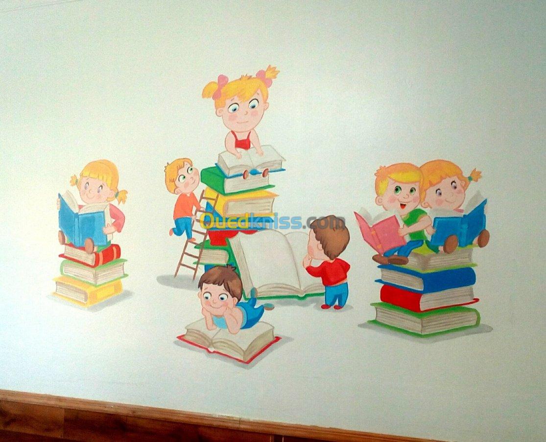 dessinateur mural pour enfant