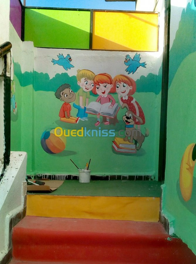 dessinateur mural pour enfant