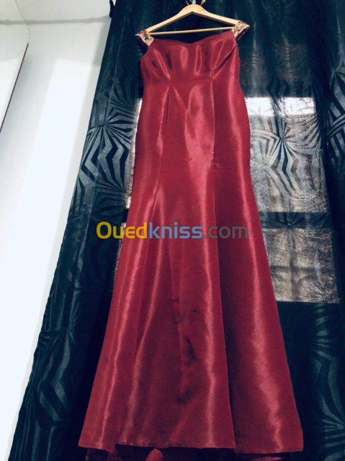 Robe soirée longue rouge