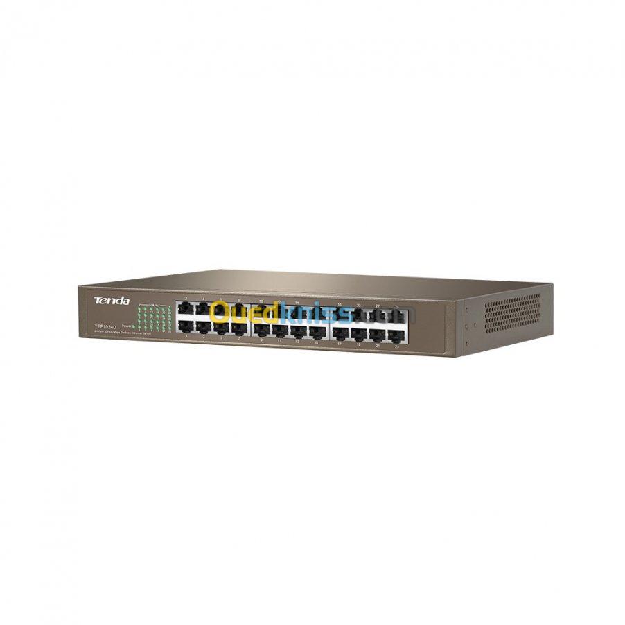 SWITCH TENDA TEF 1024D 24 PORTS 10/100 