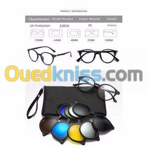 Pack lunettes 6en1 homme et femme 