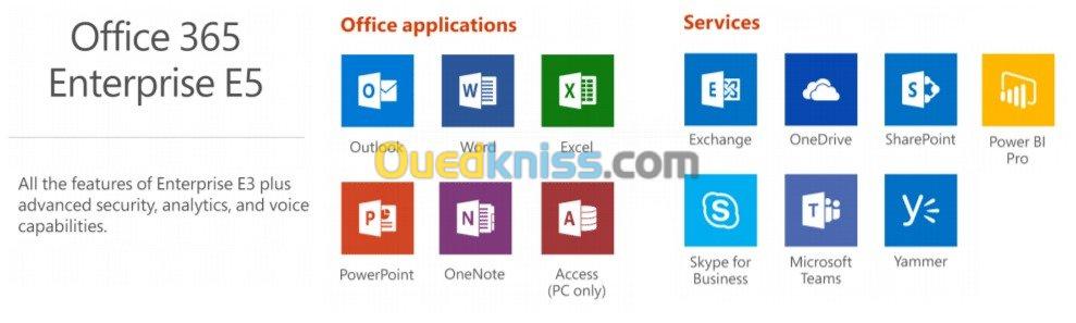 Admin Microsoft Office 365 E5 