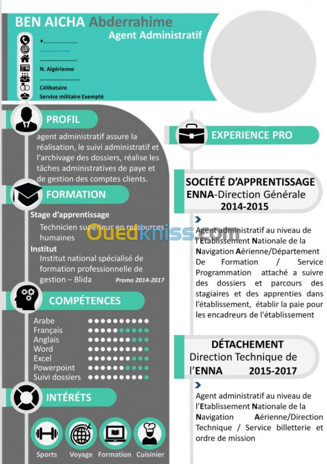 Etablire CV professionnels 