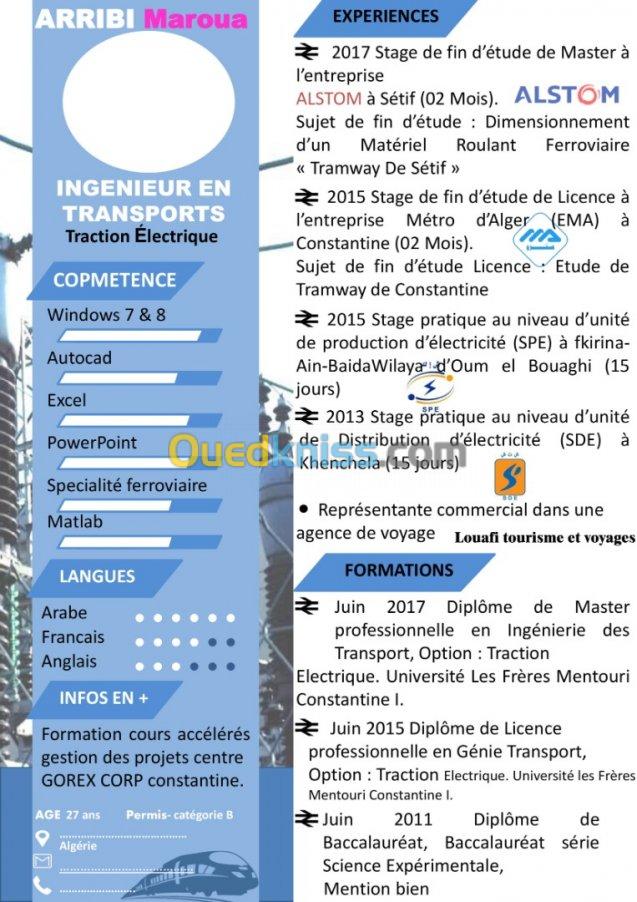 Etablire CV professionnels 