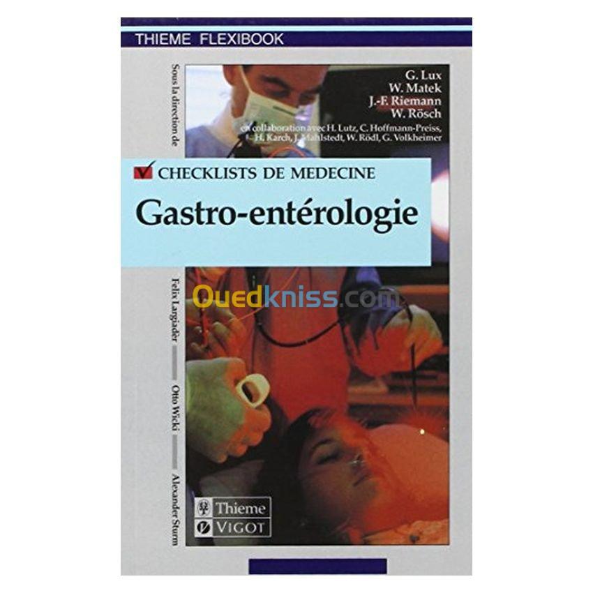 Checklists de médecine gastro-entérologie