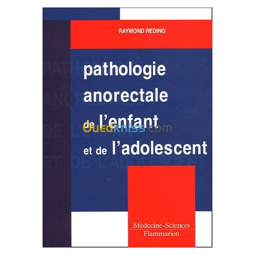 Pathologie anorectale de l'enfant et de l'adolescent