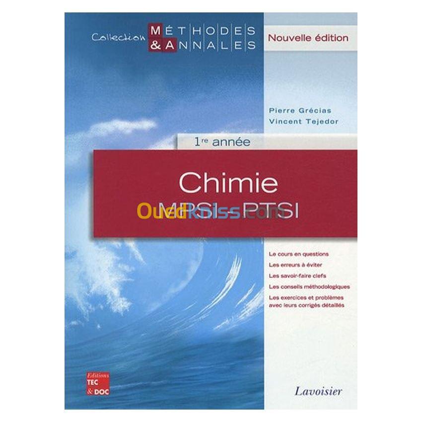 Chimie MPSI-PTSI 1re année