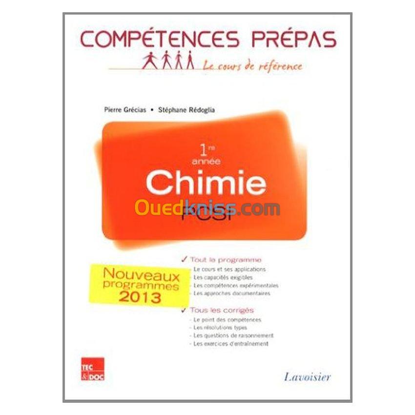 Chimie 1re année PCSI (Collection Compétences Prépas)