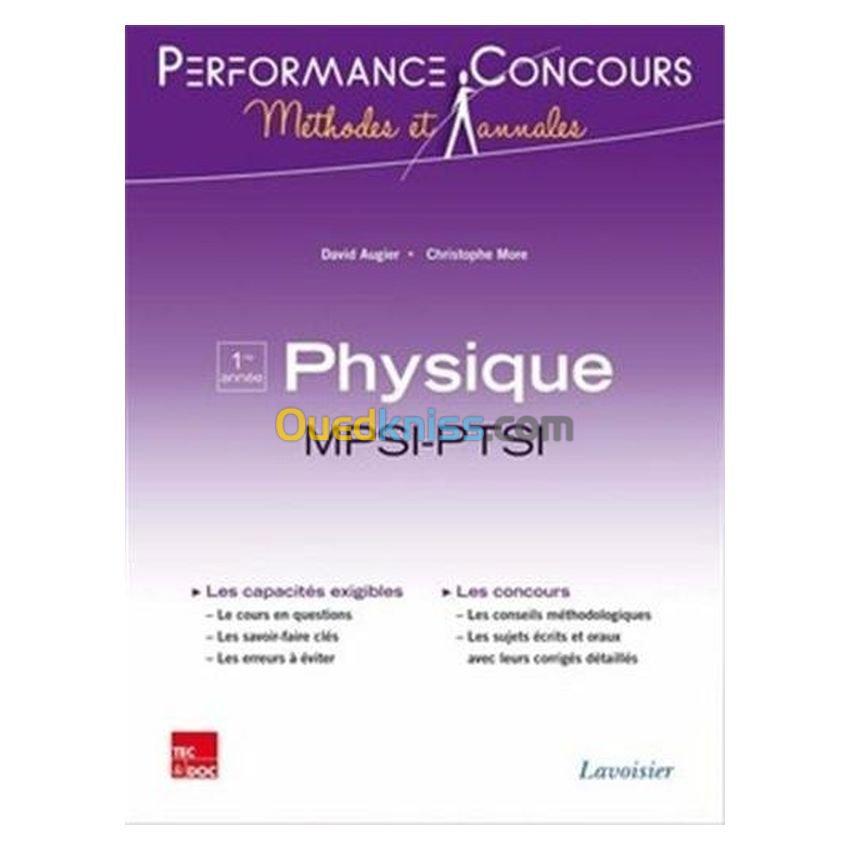 Physique 1re année MPSI-PTSI (collection Performance Concours)