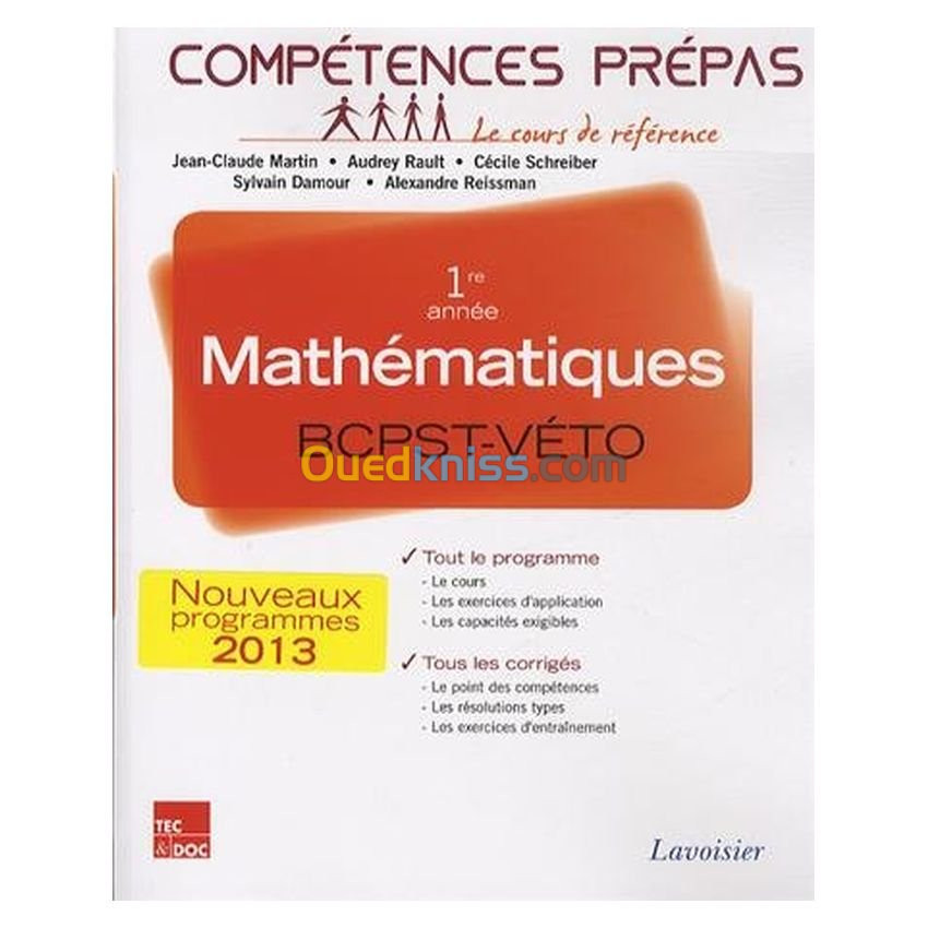 Mathématiques 1re année BCPST-VÉTO (Collection Compétences Prépas)