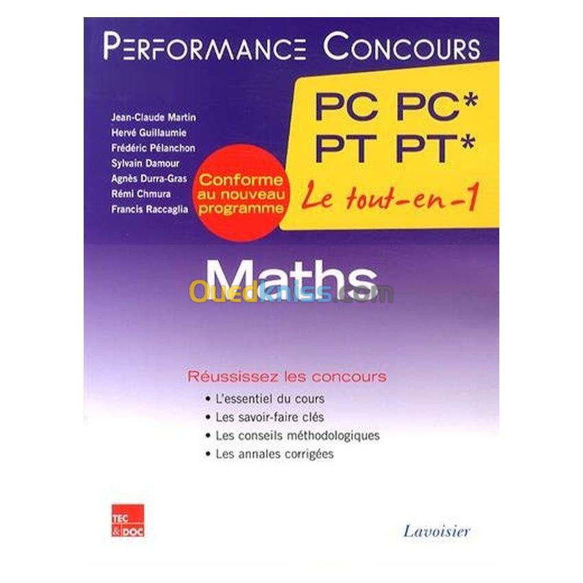 Maths 2e année PC PC* - PT PT* (collection Performance Concours)