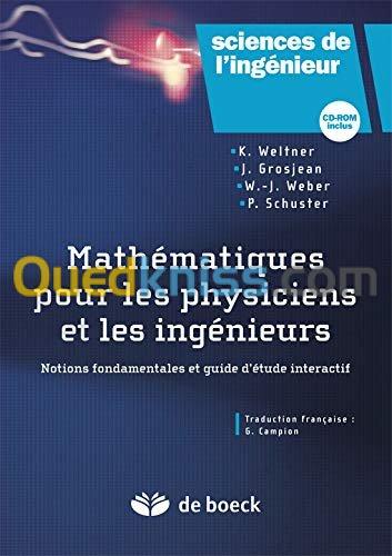 Mathématiques pour les physiciens et les ingénieurs (1Cédérom). Notions fondamentales et guide d'étude interactif