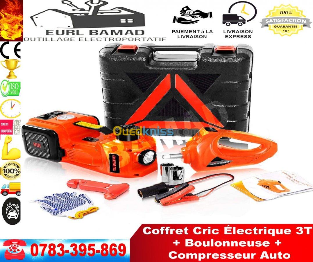 Coffret Cric Électrique 3T Boulonneuse