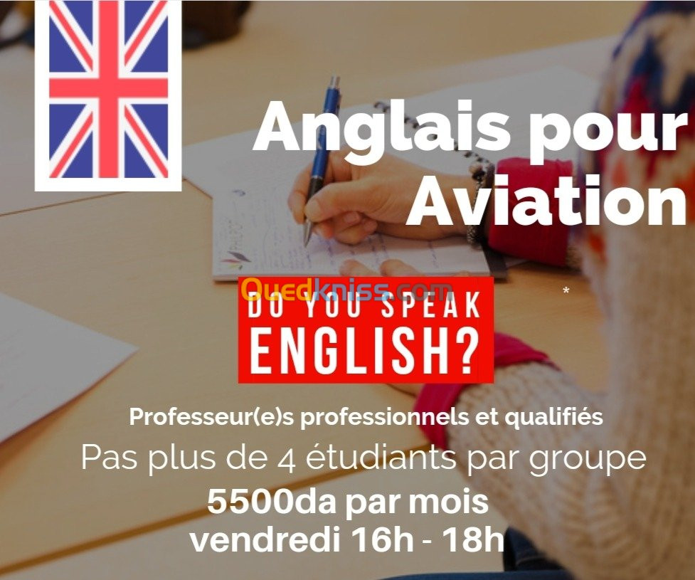 Cours d'Anglais pour l'Aviation