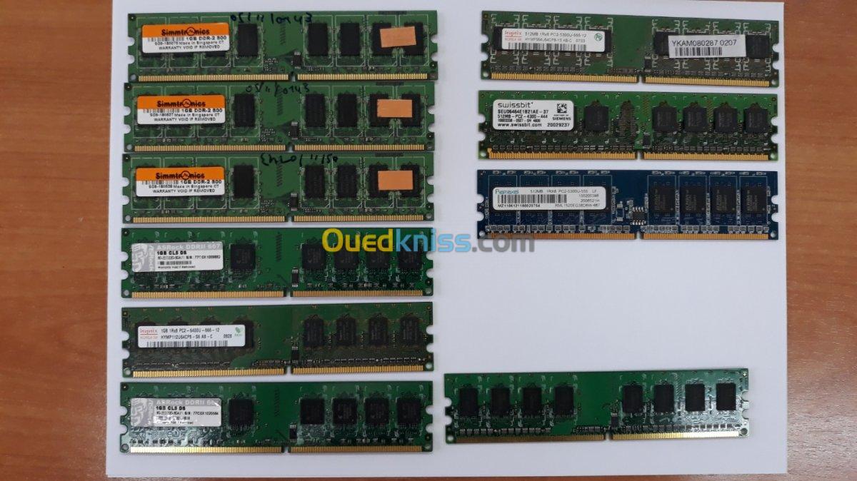 RAM DDR2 1G + 500 Mo