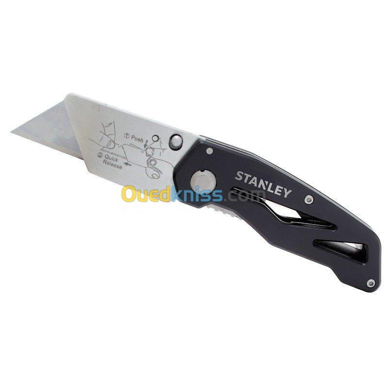 Couteau Cutter Pliable et Rétractable + 10 Lames