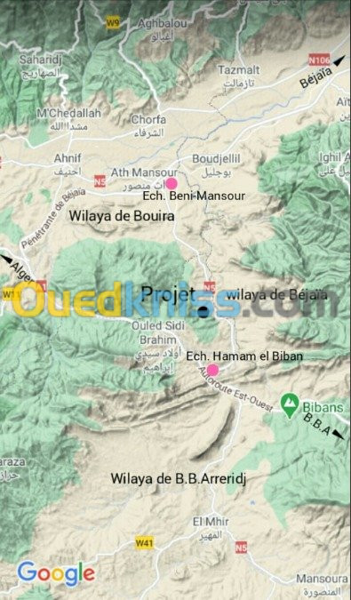 Location Terrain Bordj bou arreridj Ouled sidi brahim